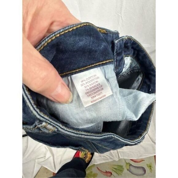 So size 3 Skinny dark blue jeans embroidered back pockets - Picture 5 of 8